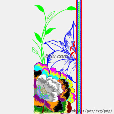 svg矢量绣花图下载