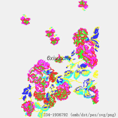 svg矢量绣花图下载
