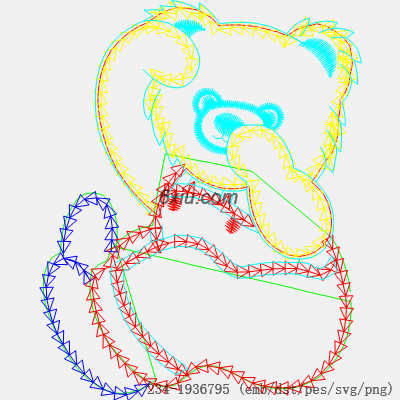 svg矢量绣花图下载