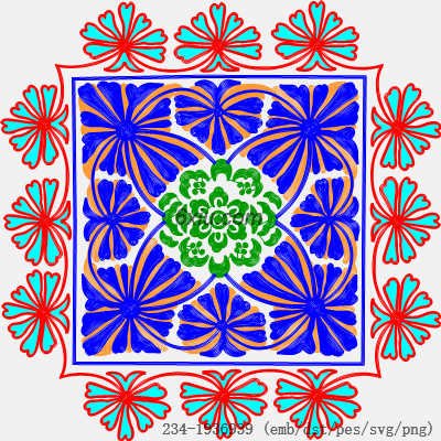 svg矢量绣花图下载