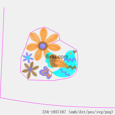 svg矢量绣花图下载