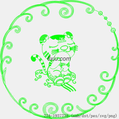svg矢量绣花图下载