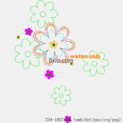 svg矢量绣花图下载
