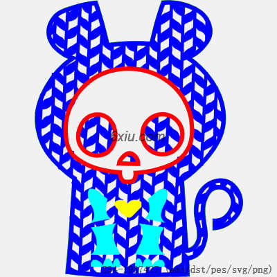 svg矢量绣花图下载