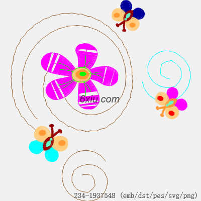 svg矢量绣花图下载