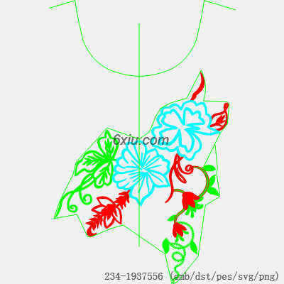 svg矢量绣花图下载