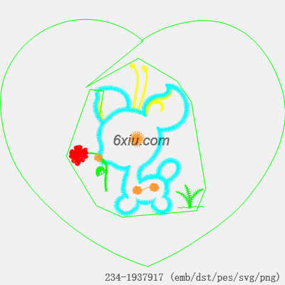 svg矢量绣花图下载