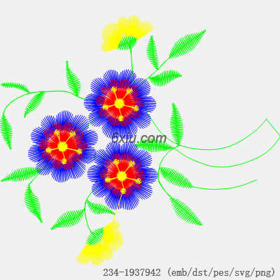 svg矢量绣花图下载