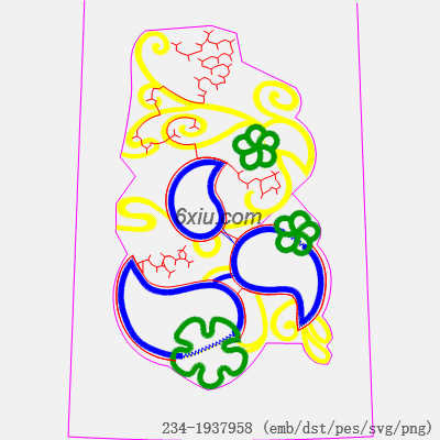 svg矢量绣花图下载