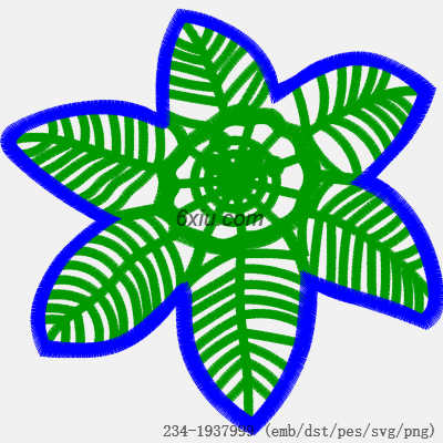 svg矢量绣花图下载