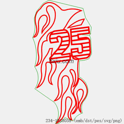 svg矢量绣花图下载