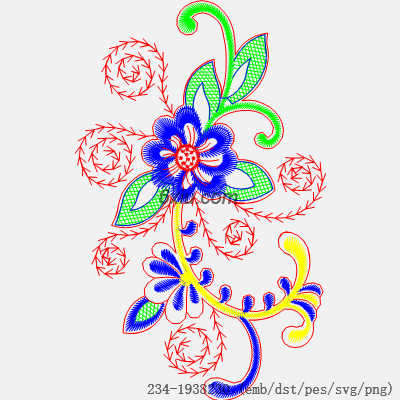 svg矢量绣花图下载