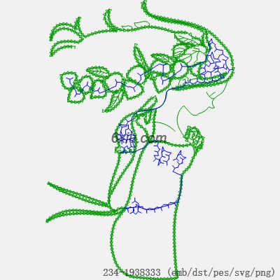 svg矢量绣花图下载