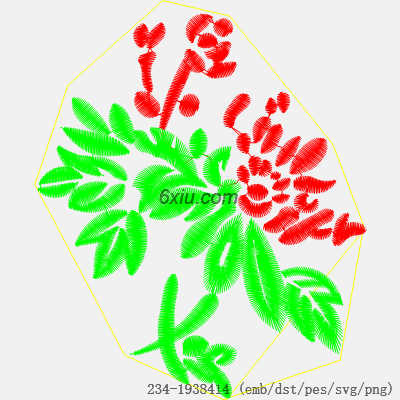 svg矢量绣花图下载