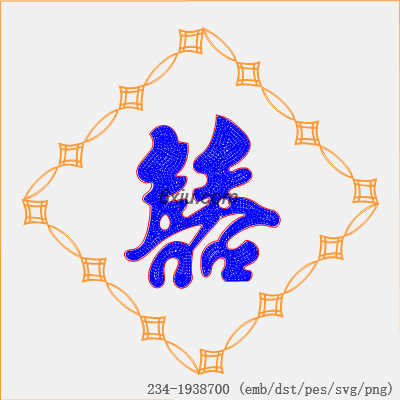 svg矢量绣花图下载