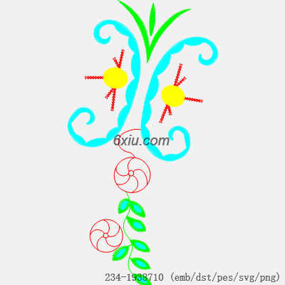 svg矢量绣花图下载