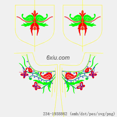 svg矢量绣花图下载