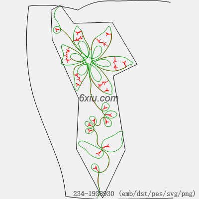 svg矢量绣花图下载
