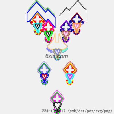 svg矢量绣花图下载