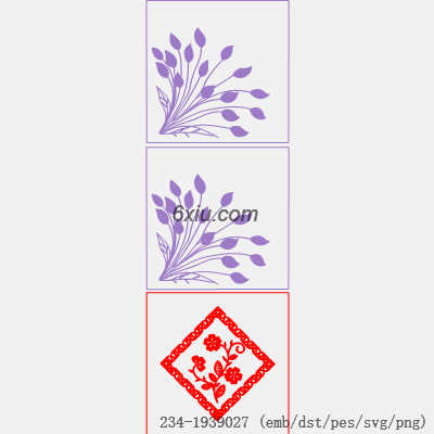 svg矢量绣花图下载