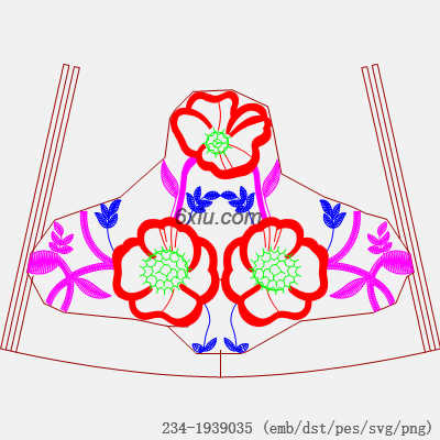 svg矢量绣花图下载