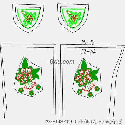 svg矢量绣花图下载