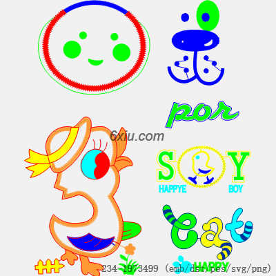 svg矢量绣花图下载