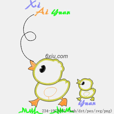svg矢量绣花图下载