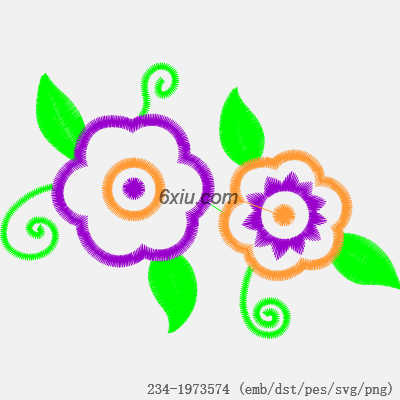svg矢量绣花图下载