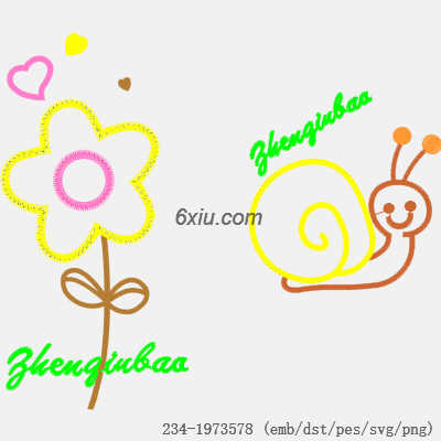 svg矢量绣花图下载
