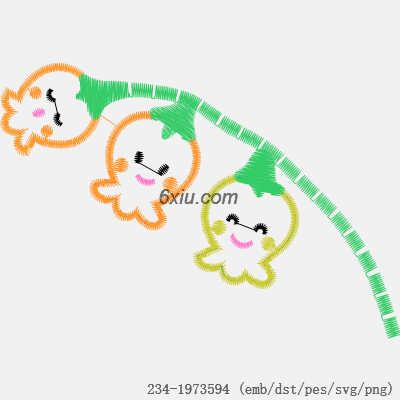 svg矢量绣花图下载