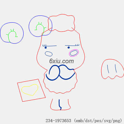 svg矢量绣花图下载