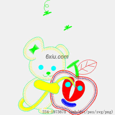 svg矢量绣花图下载