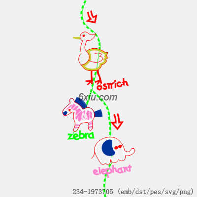 svg矢量绣花图下载