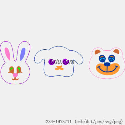 svg矢量绣花图下载