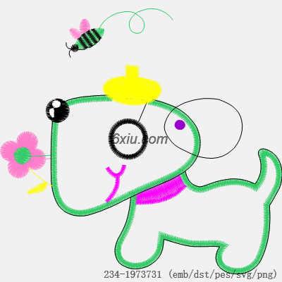 svg矢量绣花图下载