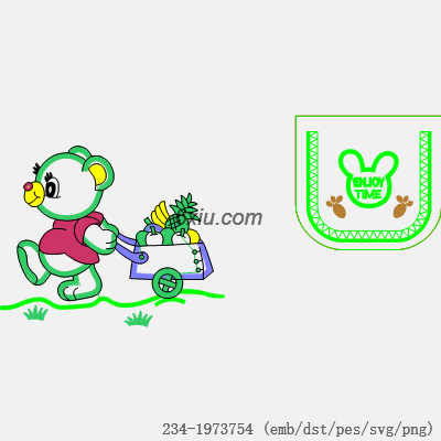 svg矢量绣花图下载