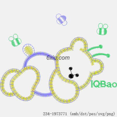 svg矢量绣花图下载