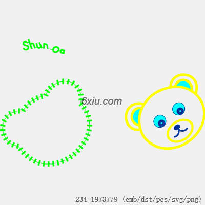 svg矢量绣花图下载