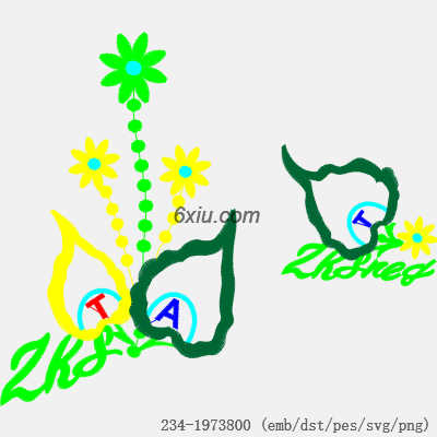 svg矢量绣花图下载