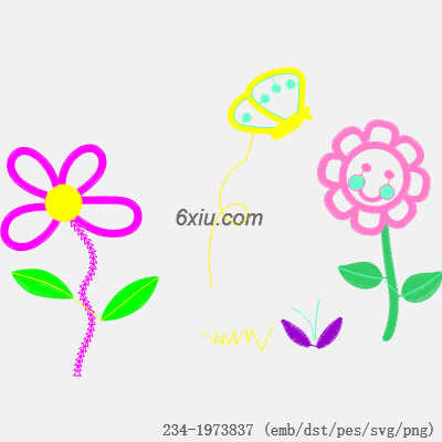 svg矢量绣花图下载