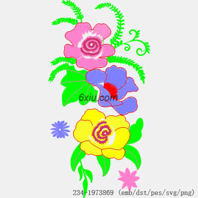 svg矢量绣花图下载