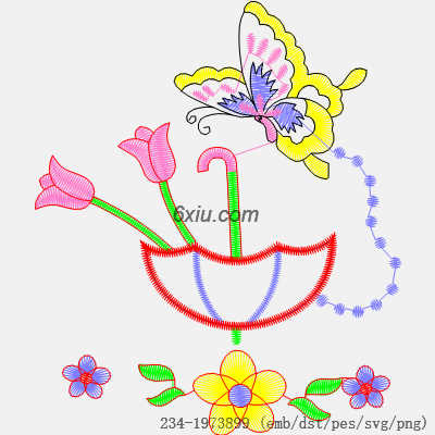 svg矢量绣花图下载