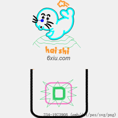svg矢量绣花图下载