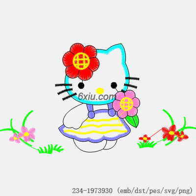 svg矢量绣花图下载