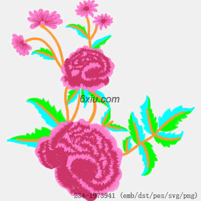 svg矢量绣花图下载