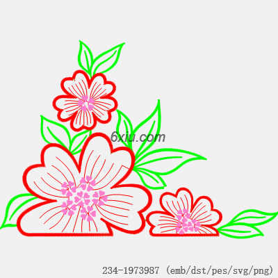 svg矢量绣花图下载