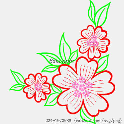 svg矢量绣花图下载