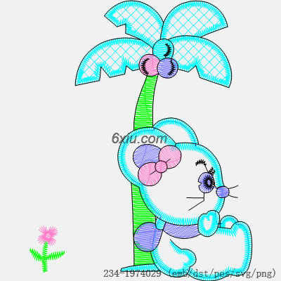 svg矢量绣花图下载