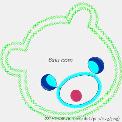 svg矢量绣花图下载
